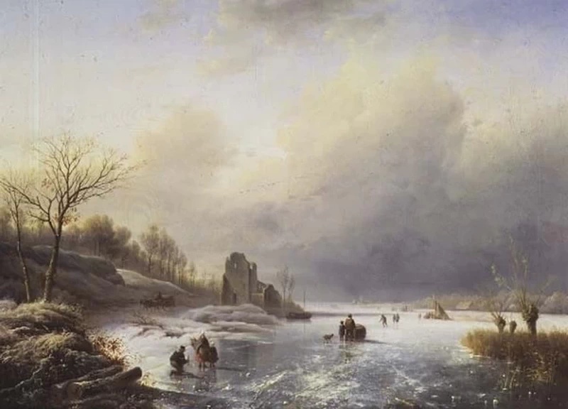 Charles Leickert - Scena invernale